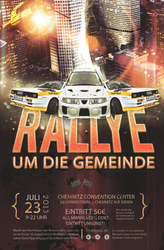 Rallye umd die Gemeinde - Wer macht das Rennen? Till aus dem Trog oder Kommissar Mimimi?