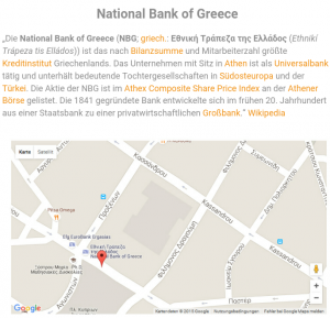 Griechische Bank